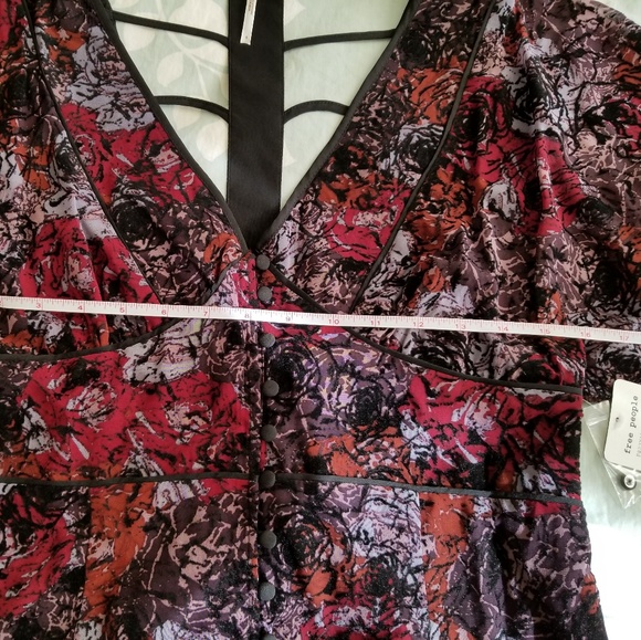 Free People Perfect Dream Dress in Berry Combo - Picture 4 of 8